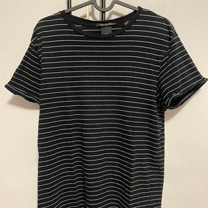 Scotch & Soda - Black Tee with White Stripes, Size M
